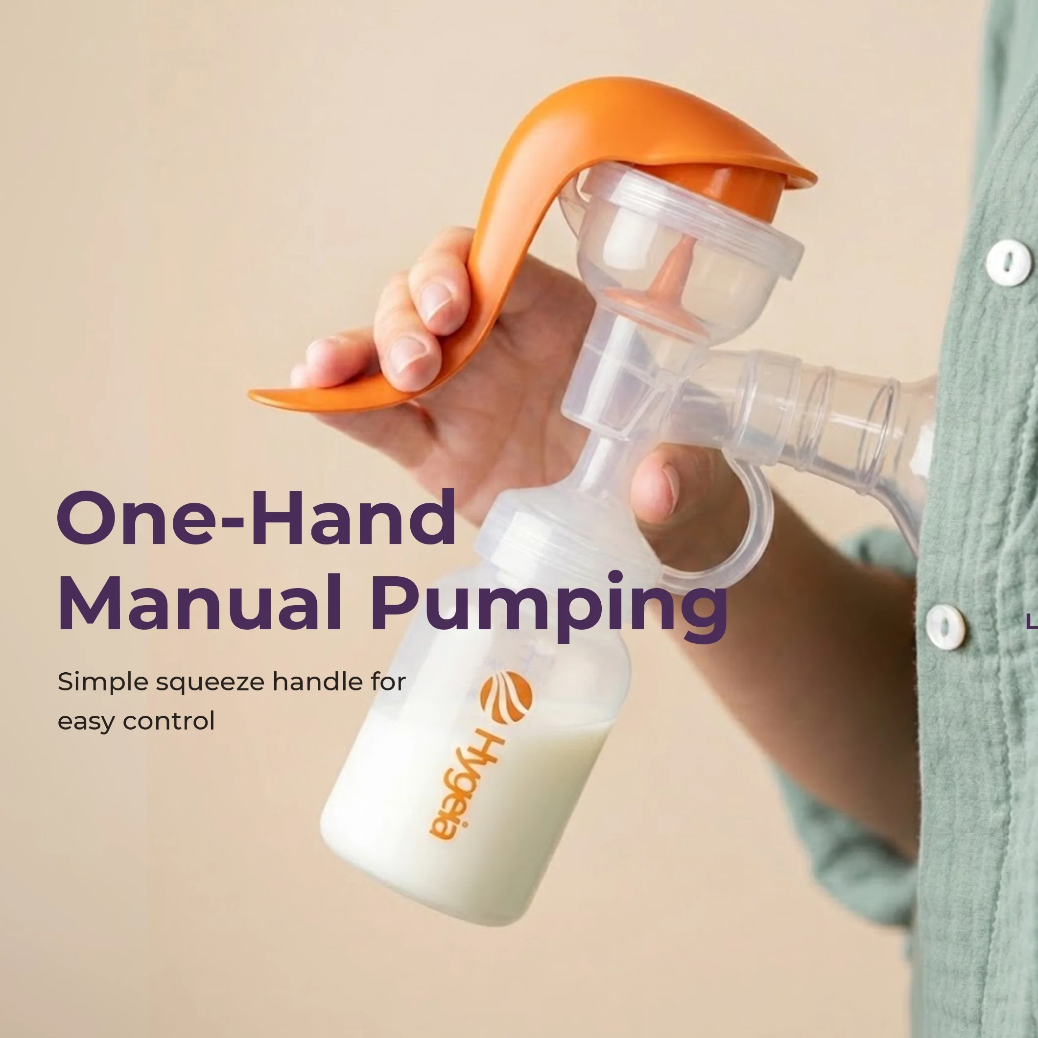 One-Hand Manual Breast Pump - Image 3